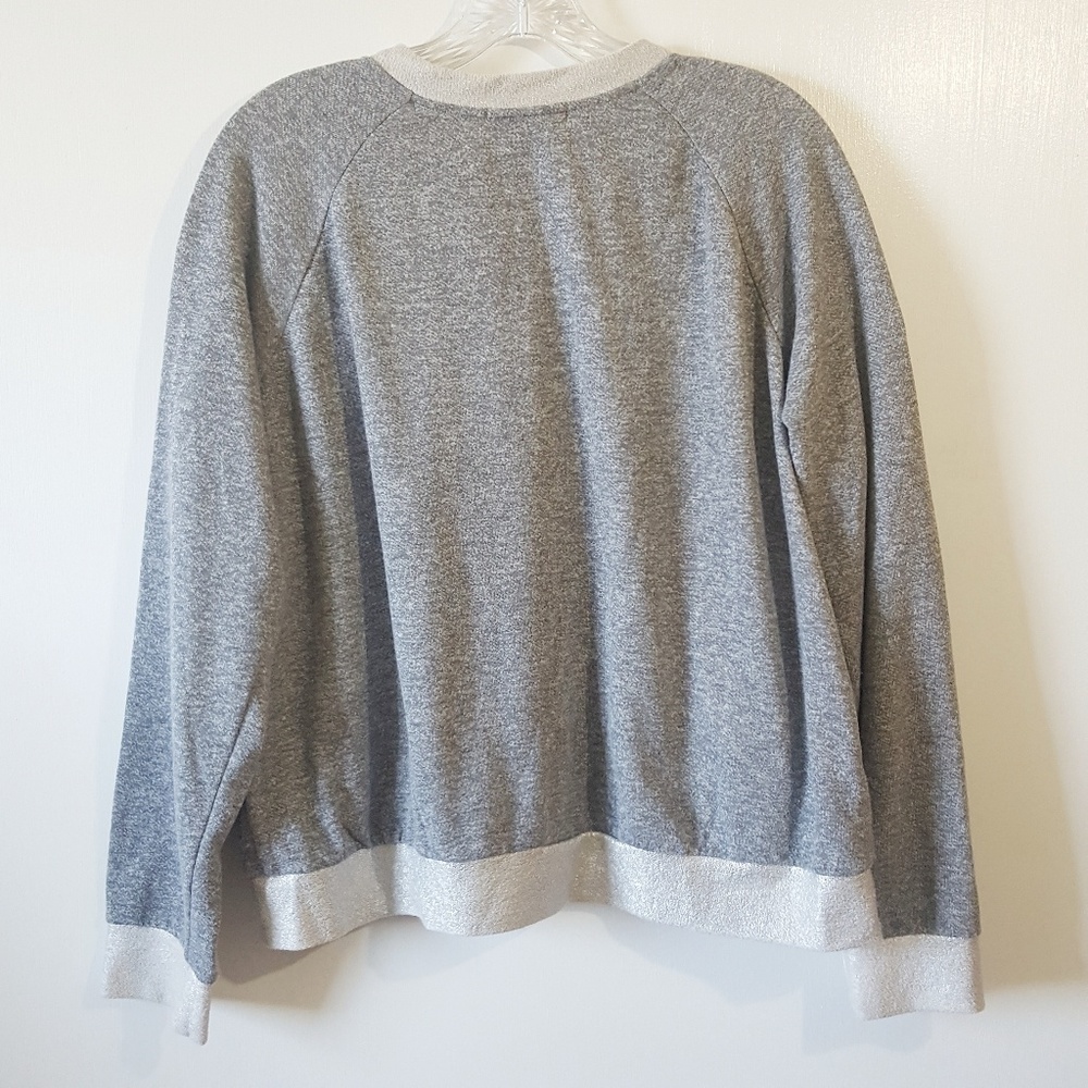 Whitney Eve Gray & Silver Grommet Pullover - Picture 6 of 8